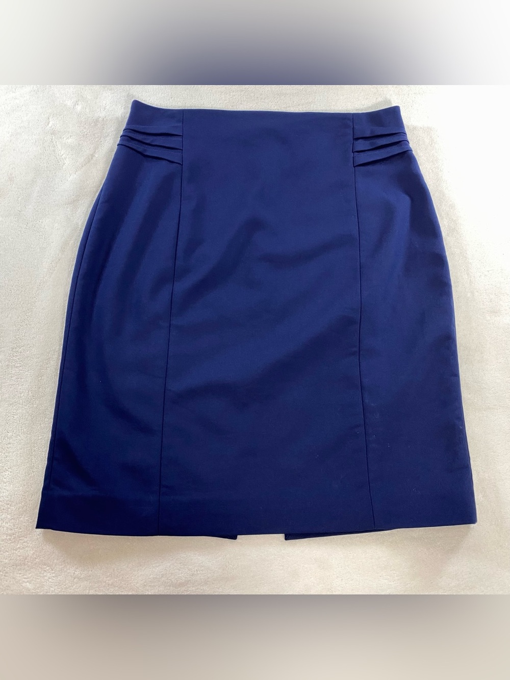 Express Navy Blue High-Waisted Pencil Skirt Lined Career Workwear Size 4